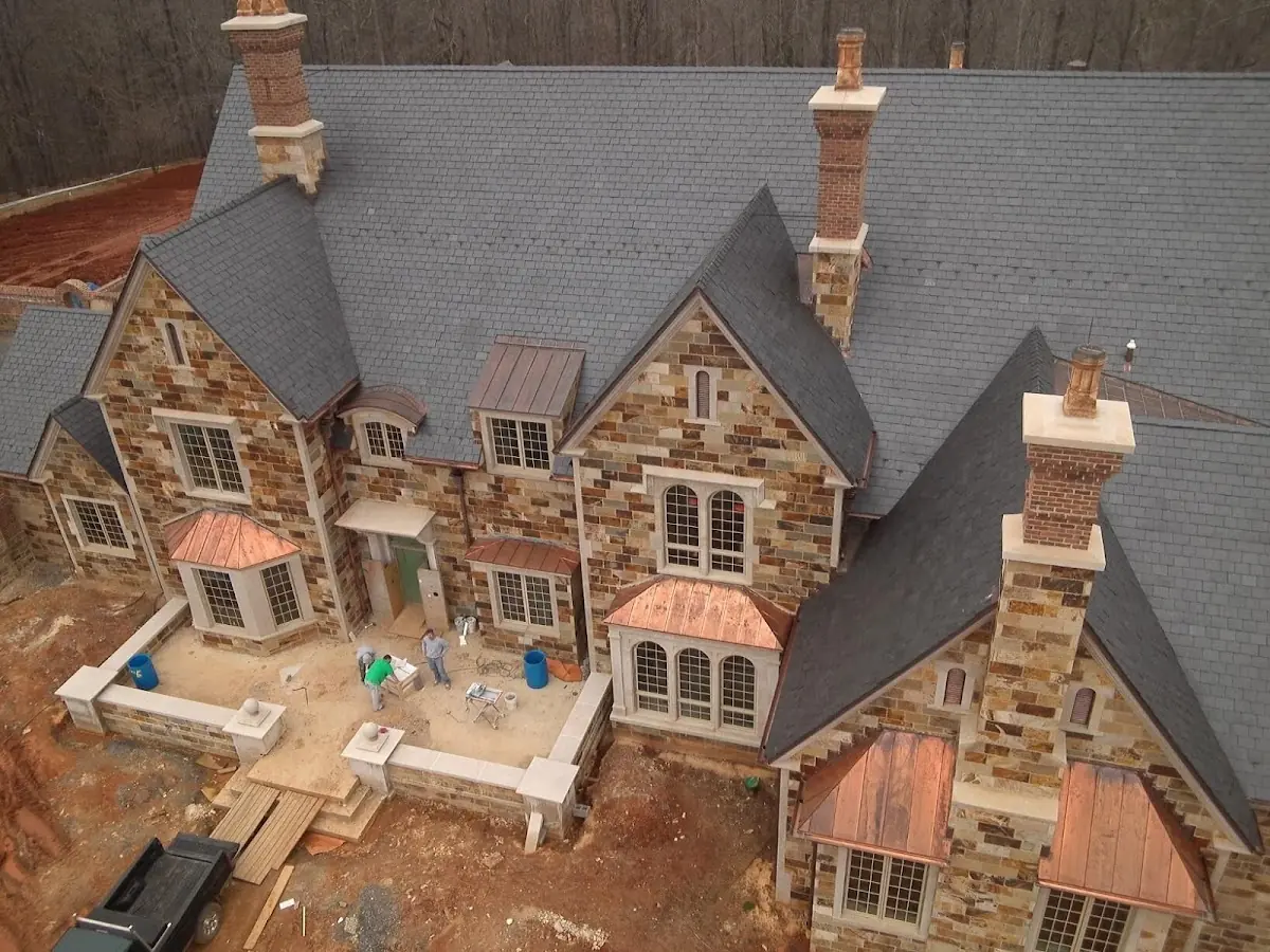 Craftsman Roofing Slate Roof Repair project in Lake View District